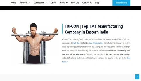 Screenshot of Tufcon's Website
