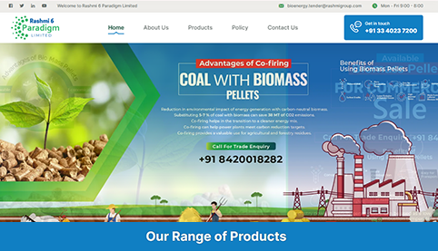 Screenshot of Mittal Technopack's Website